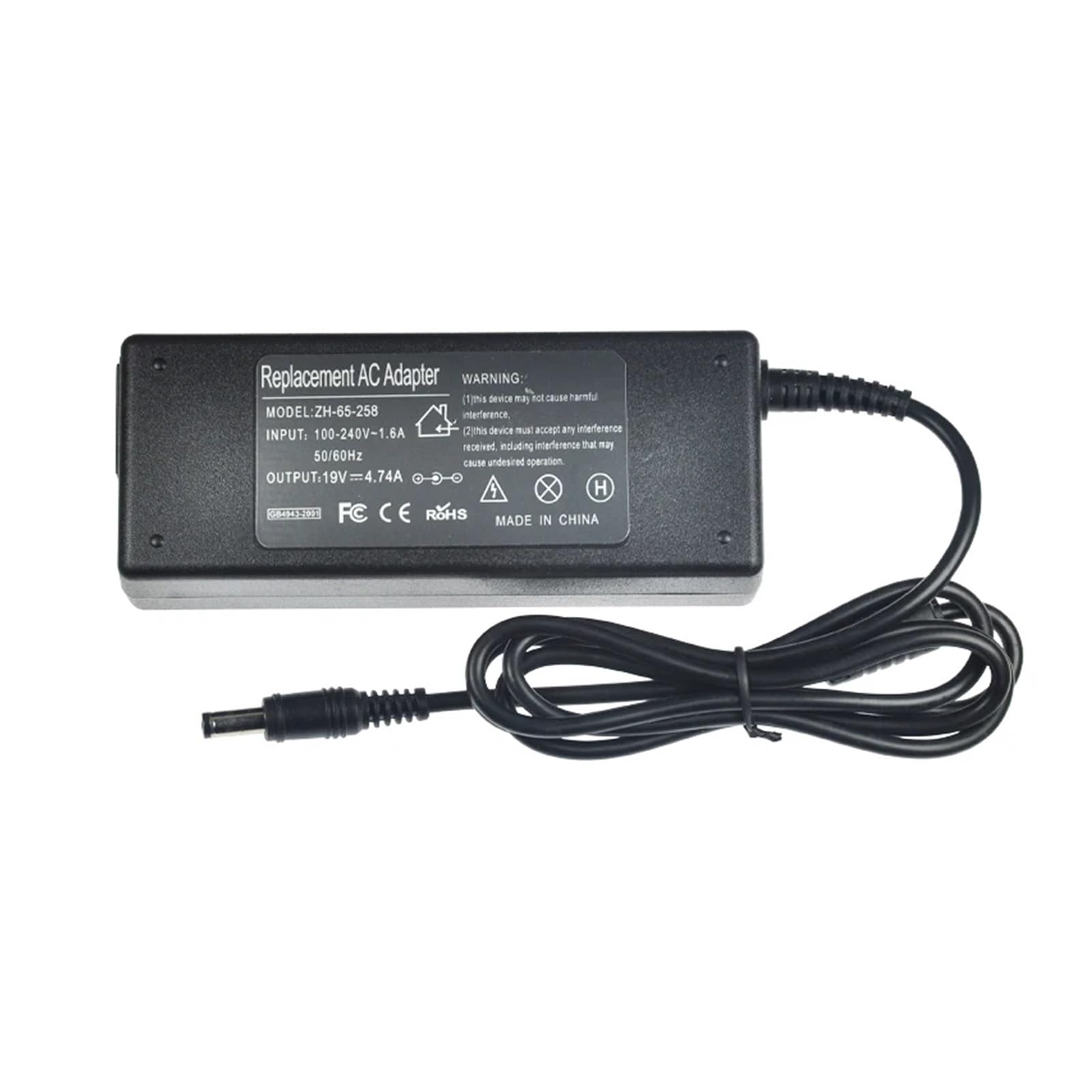 AC100-240V 50-60Hz 19V 4,74A 90W Ładowarka zasilacza AC do laptopa 5,5 mm x 1,7 Mm (EU)