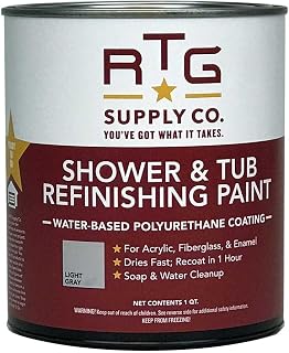 RTG Shower & Tub Refinishing Paint (Light Gray)