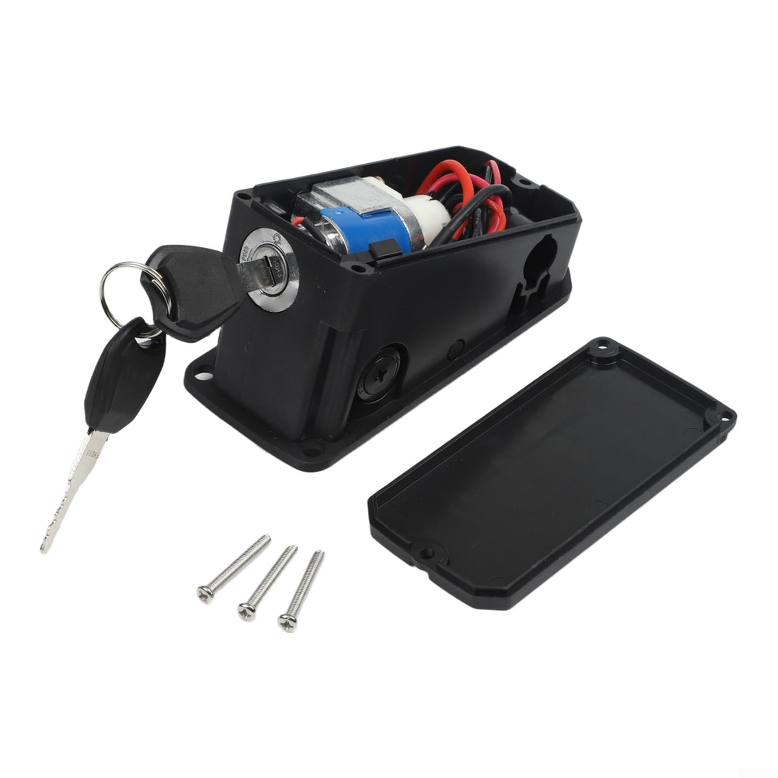 Engwe - Lucchetto per batteria per bici elettrica, con piastra di collegamento XT60U-M, alloggiamento sicuro in ABS con chiavi, protezione facile da installare per batteria E-Bike