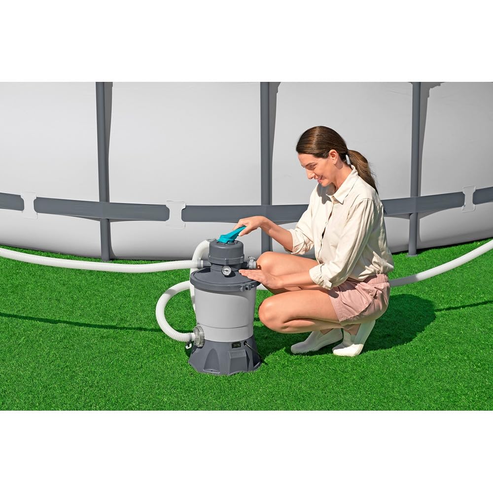 Trade Shop - Pompa di Filtraggio A Sabbia capacità Pompa 3.028 Lt/h Piscina Fuori Terra 58515