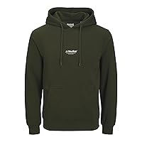 JACK & JONES Sweat Hood Jjesoho-Felpa con Cappuccio Noos Pls, Borsone
