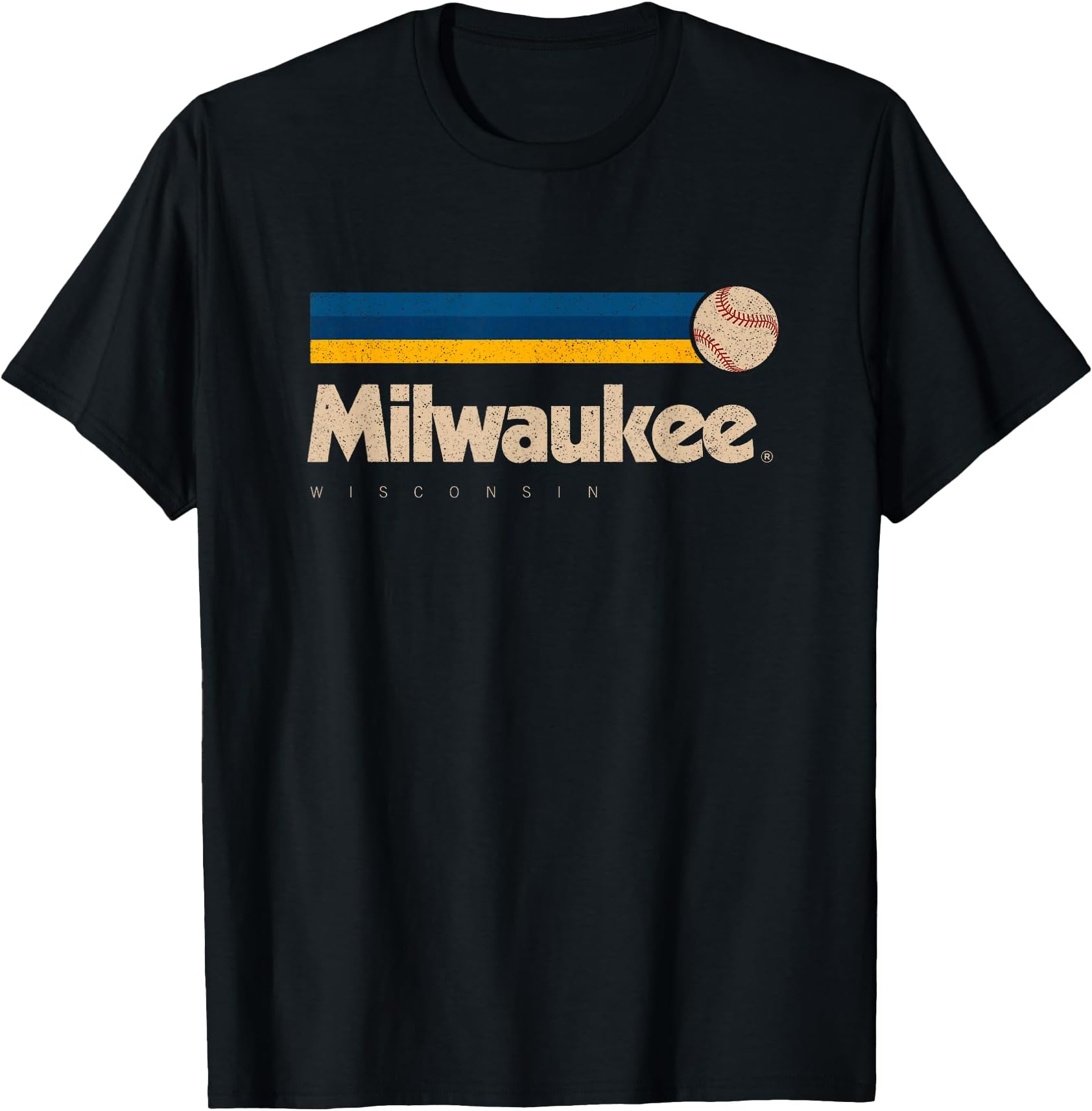Milwaukee Baseball Softball Wisconsin Retro Milwaukee T-Shirt