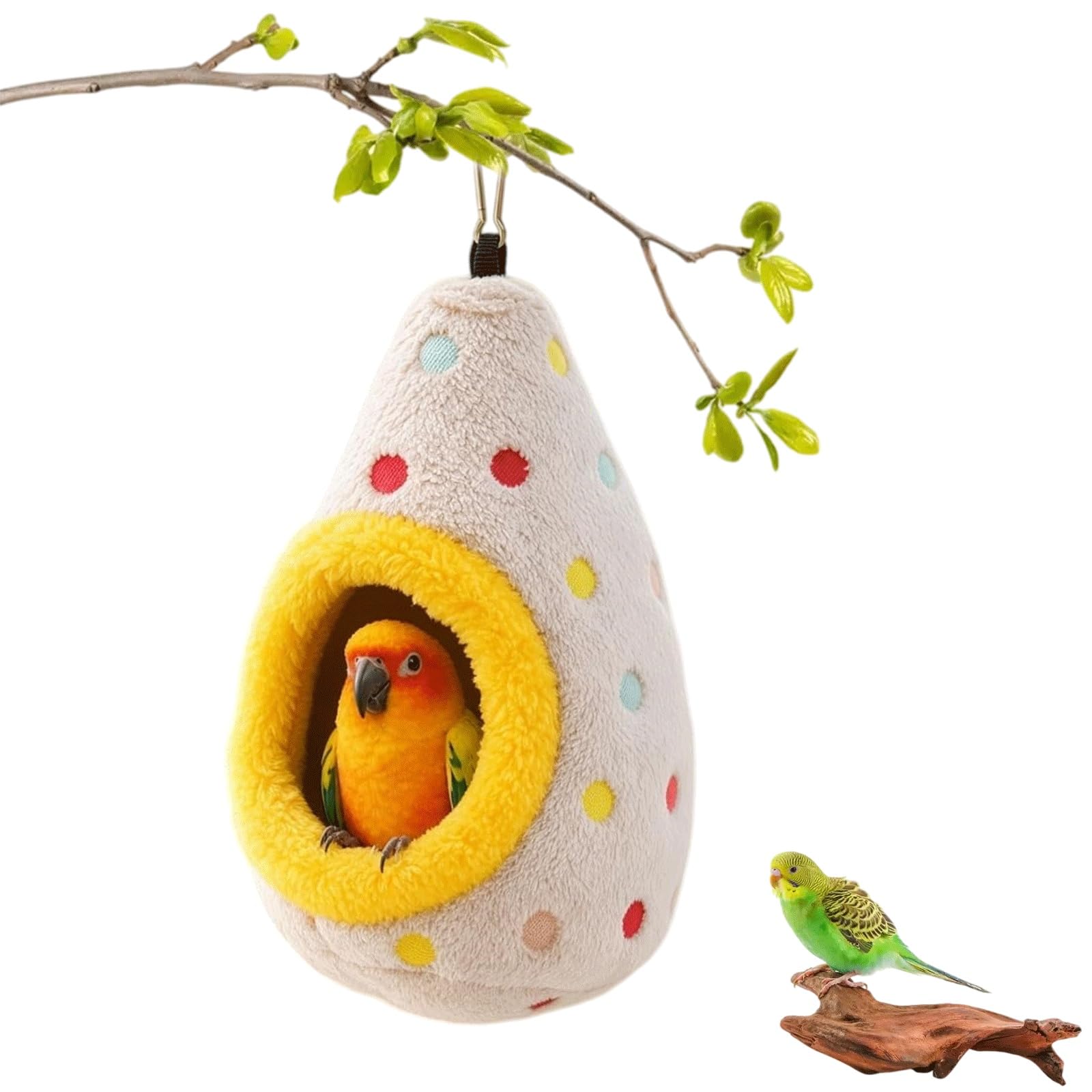 Hanging Cotton Bird Nest Hammock,Winter Warm Bird Nest，Yellow