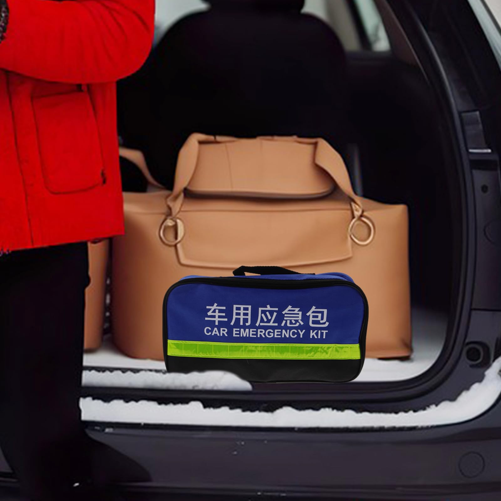 STOBAZA Kit de Dépannage Voiture pour Inspections Véhicules Outils en ABS et Métal Multifonction 1 Set Facile à Utiliser et Sécurité Assurée en Situation d'Urgence