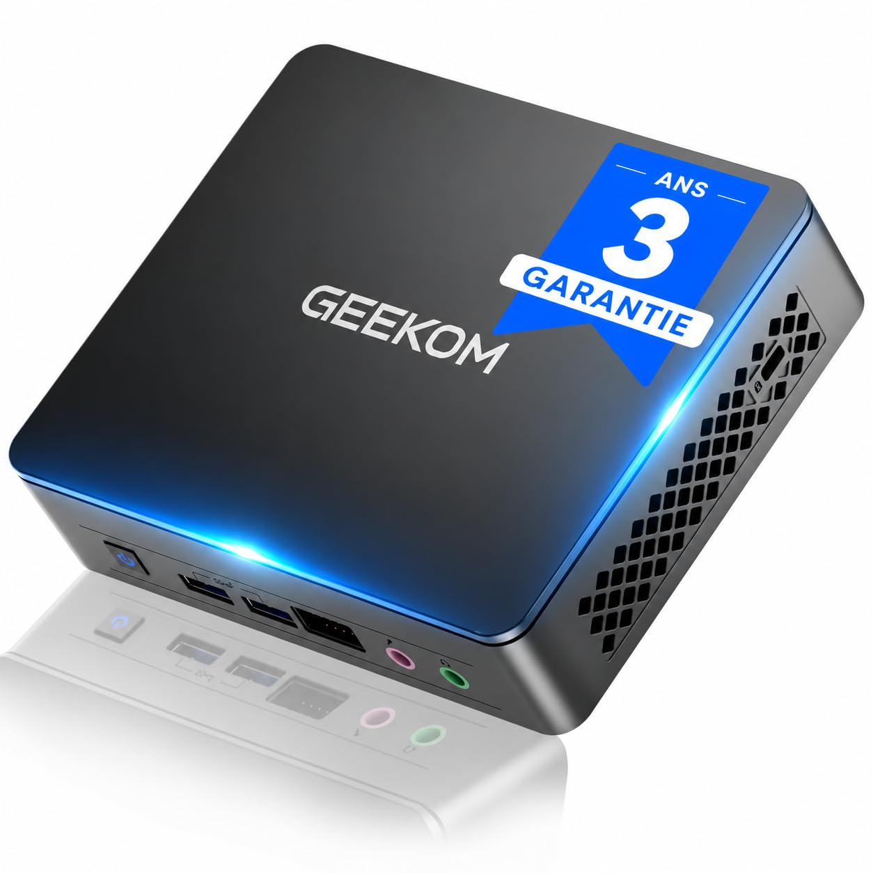 GEEKOM Processeur Air12 Lite Business Mini PC, N95, 8 Go DDR4 + SSD 256 Go