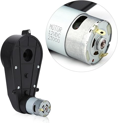 Miniatura 7 de Caja de engranajes de 550 12000 RPM23000 RPM con motor eléctrico de 6V12V con caja de engranajes para automóvil de juguete para niños (12 V, 23000