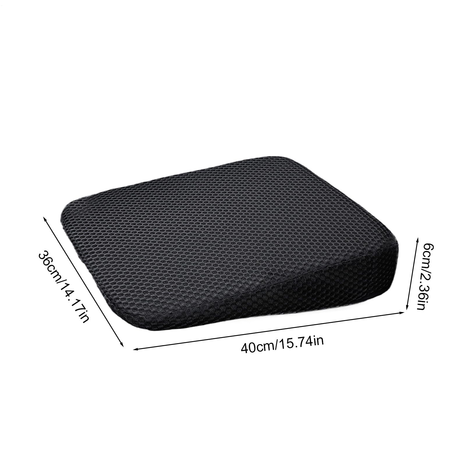 Rehausseur de qualité supérieure pour adulte – Siège de voiture épais antidérapant pour conducteurs courts | Design ergonomique pour soulager la fatigue du coccyx – Coussin portable pour camion, VUS