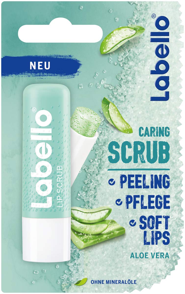 Labello Lip Caring Scrub Aloe Vera Pack of 1 : Beauty & Personal Care