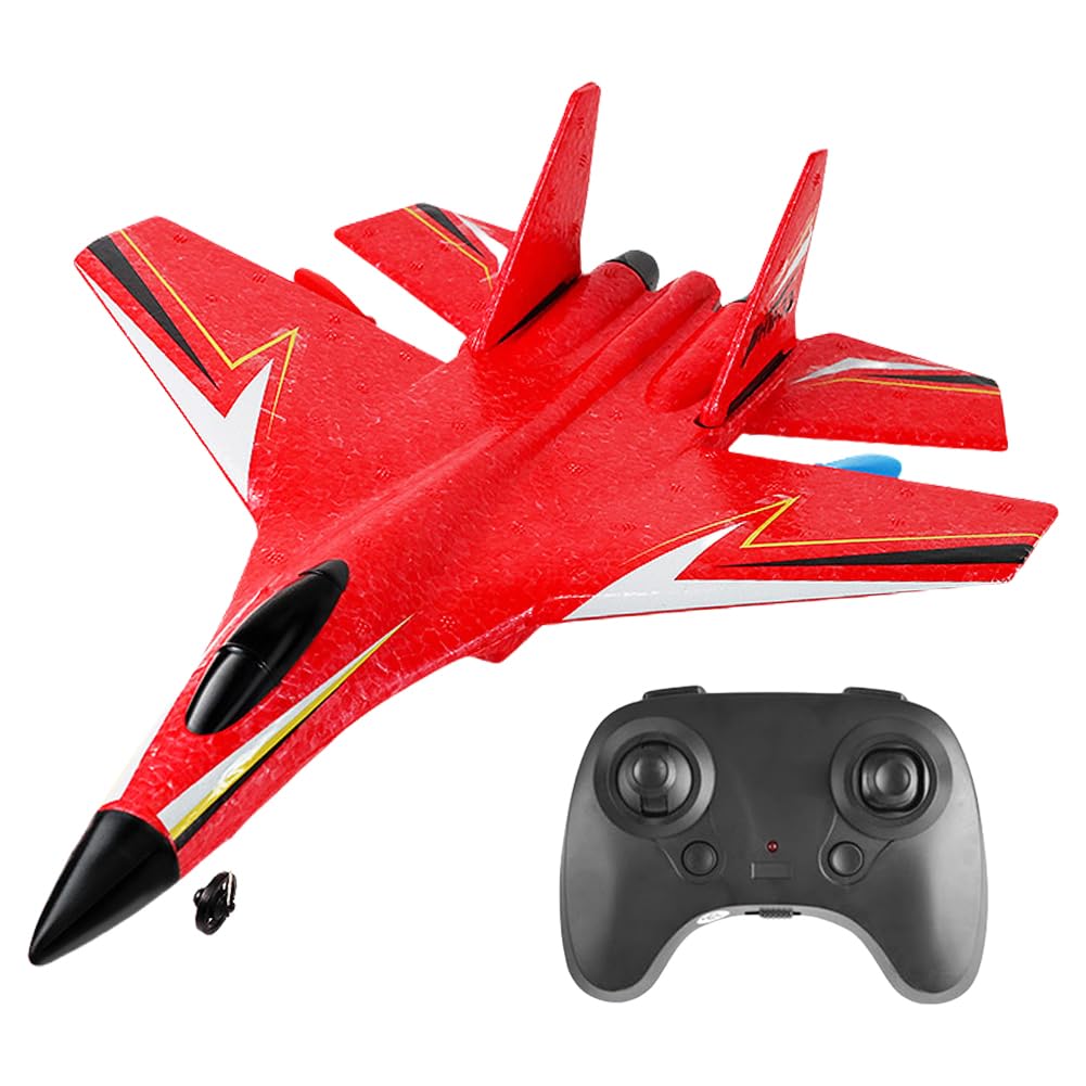 Avión RC de Espuma 2.4GHz con Plano de Control Remoto de luz LED Lista para Volar RC GLIDA RC Helicóptero para Adultos Boys Boys