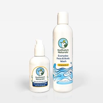 Kids Bath Essentials Bundle Gentle Plant-Based Face & Body Wash and Nourishing Shampoo for Sensitive Skin