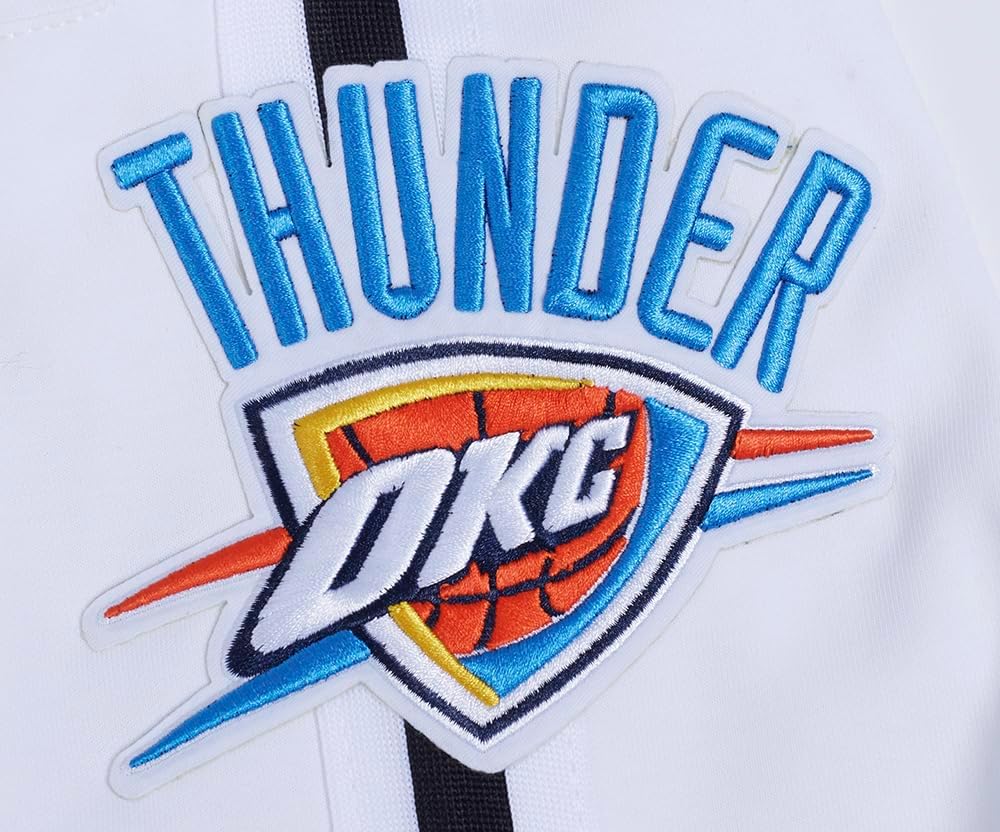 PRO STANDARD Mens NBA Oklahoma City Thunder Classic Chenille Athletic Short Black L - Image 6