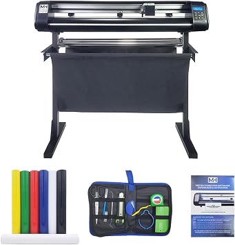 USCutter MH100 34" Vinyl Cutter Bundle with Stand, Software, Starter Accessories