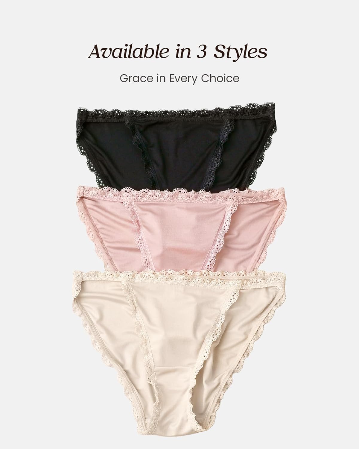 100% Mulberry Silk Tanga, Sexy High Cut String Bikini Panties for Women, Ultra Breathable - Image 7