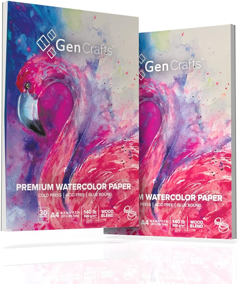 GenCrafts Watercolor Paper Pad (Pack of 2)