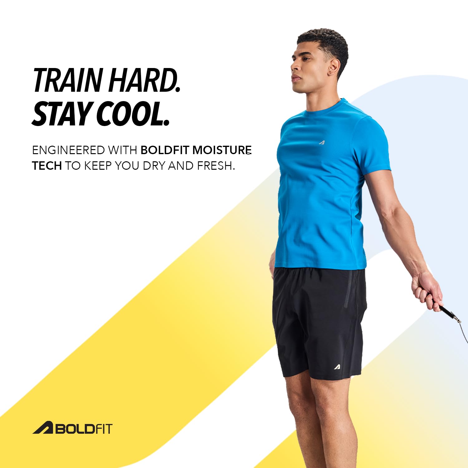 Boldfit Gym T-Shirts for Men – Premium Polyester Sports Tshirt with Moisture-Wicking, Breathable Fabric & Regular Fit for Running, Workout & Activewear for Man - Image 4