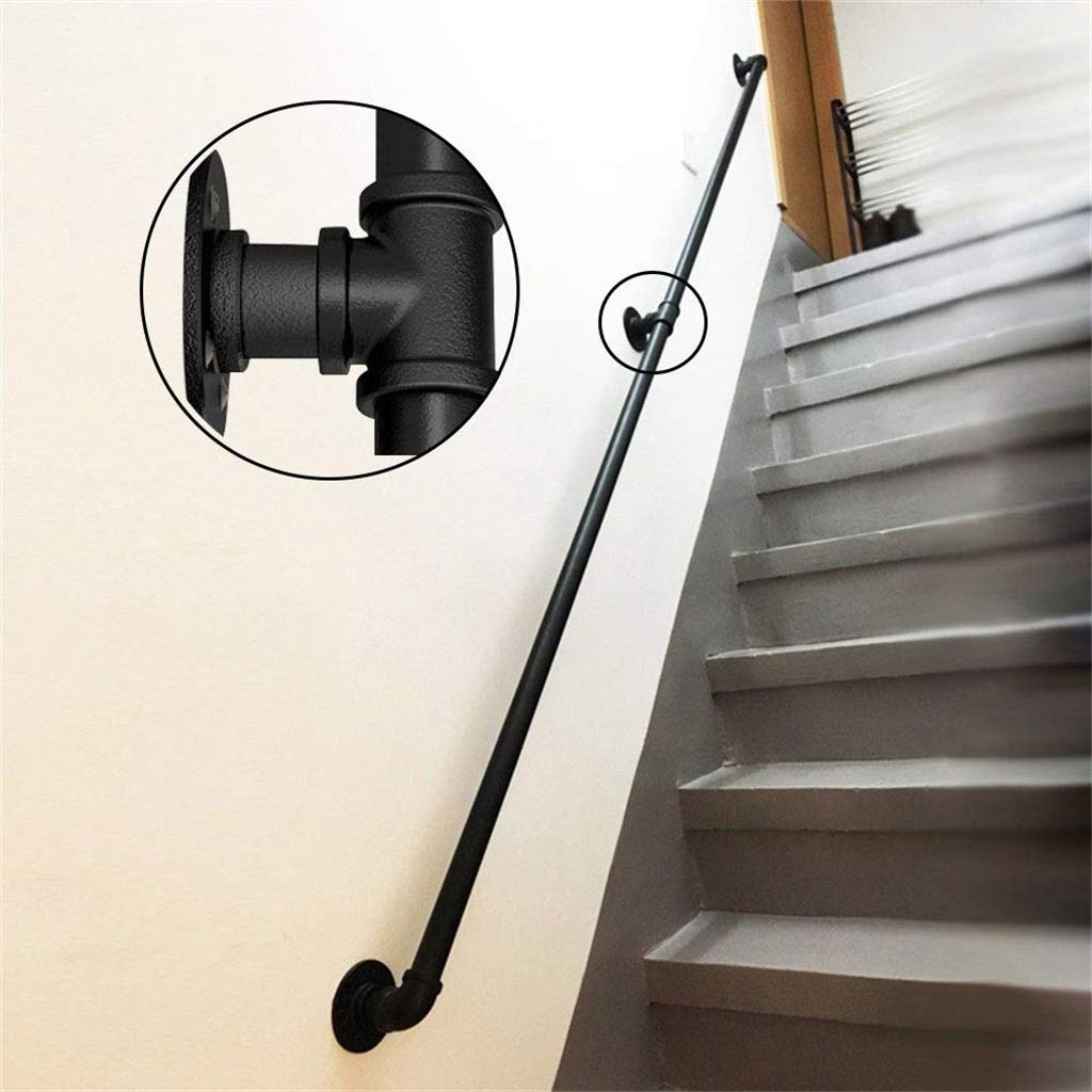 Main courante d'escalier noire mate pour sécuriser votre intérieur