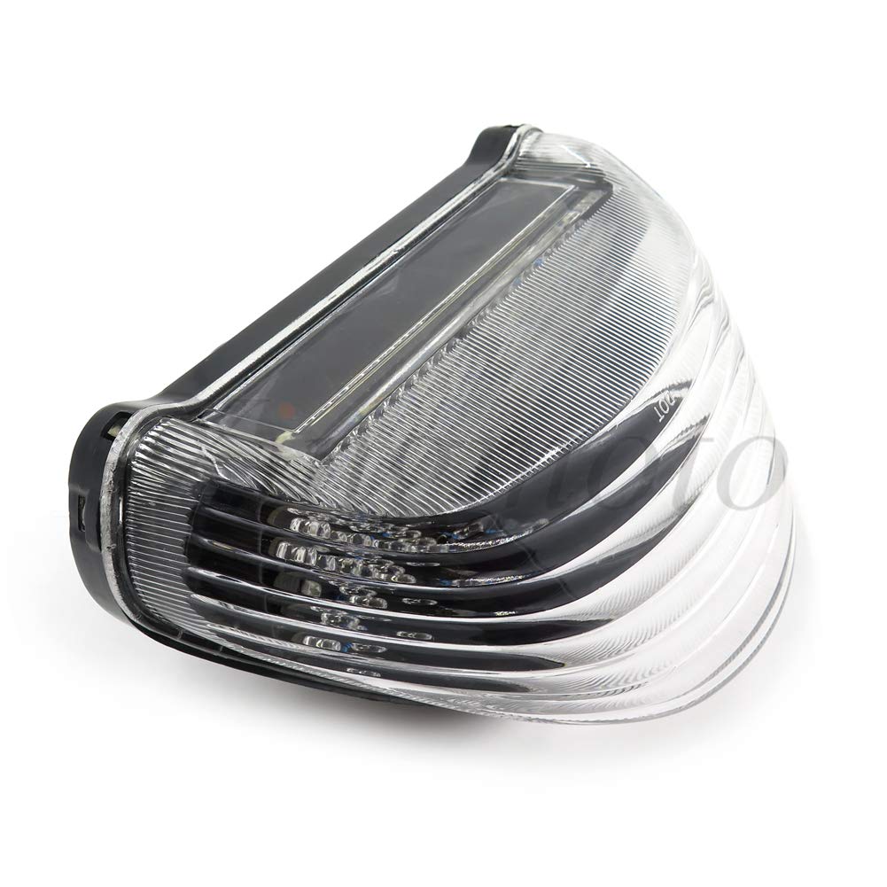 Clignotants de feu stop arrière pour Kawasaki Ninja ZX-12R ZX1200 2002 2003 2004 2005 pour Kawasaki Ninja ZX-12R ZX1200 - Transparent fumé