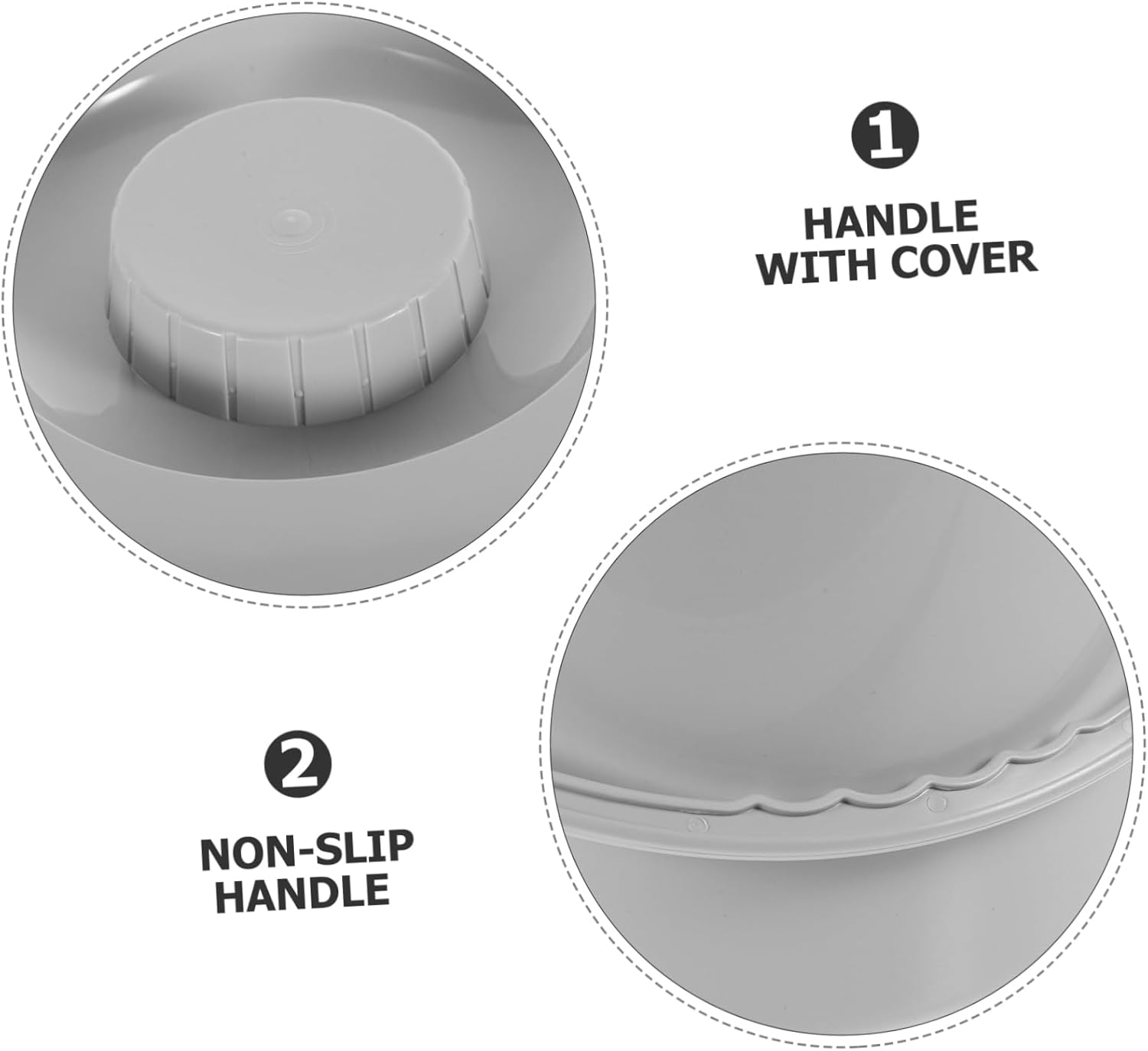 VICASKY Portable Toilet Chamber Pot with Cover Travel Spittoon for Camping Outdoor Activities and Emergency Situations Easy to Clean Non Tipping Design for Disabled and Elderly Use