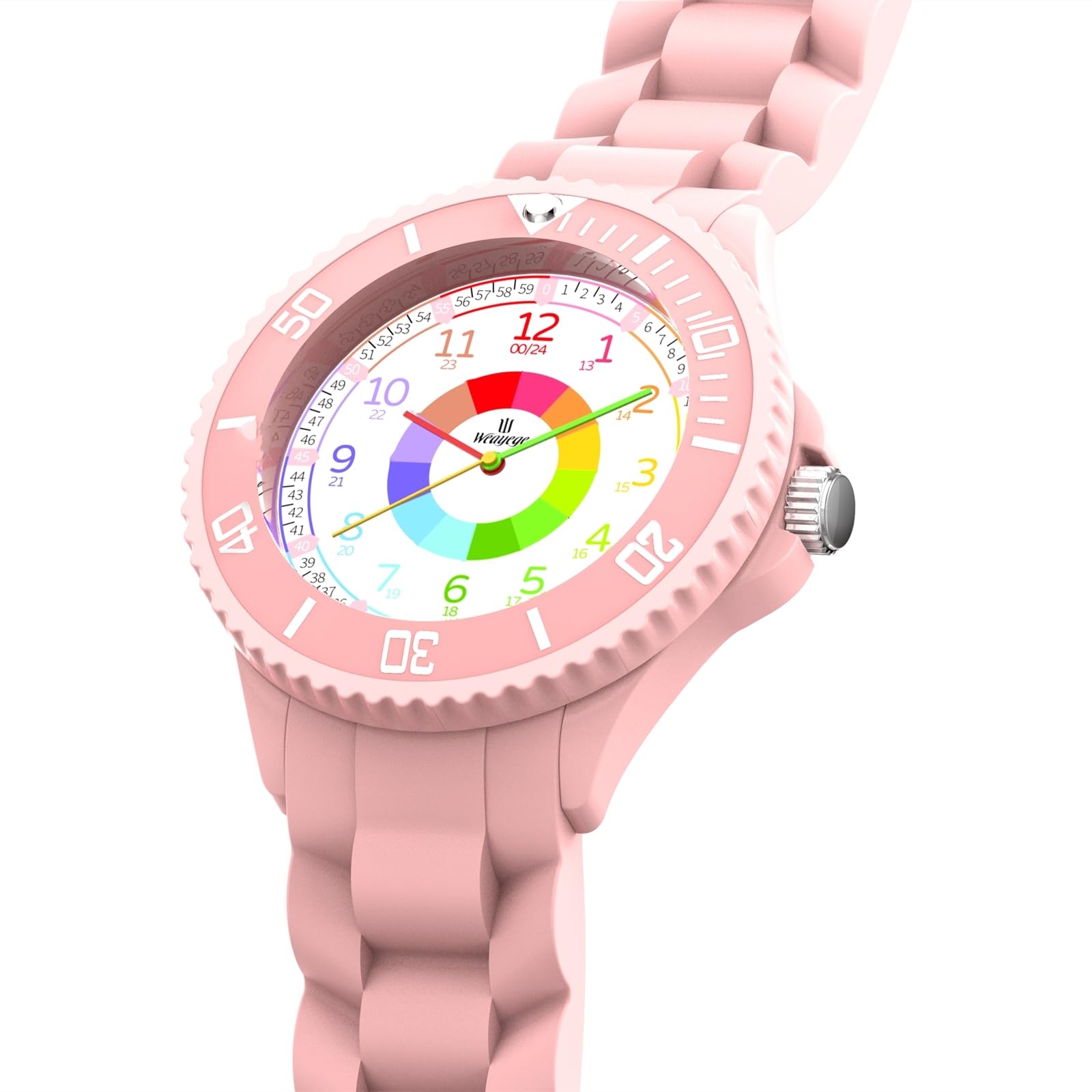 Reloj de Aprendizaje Infantil Niño Niña, Analógico Pulsera, Time Teacher, Cuarzo, Impermeable 3ATM