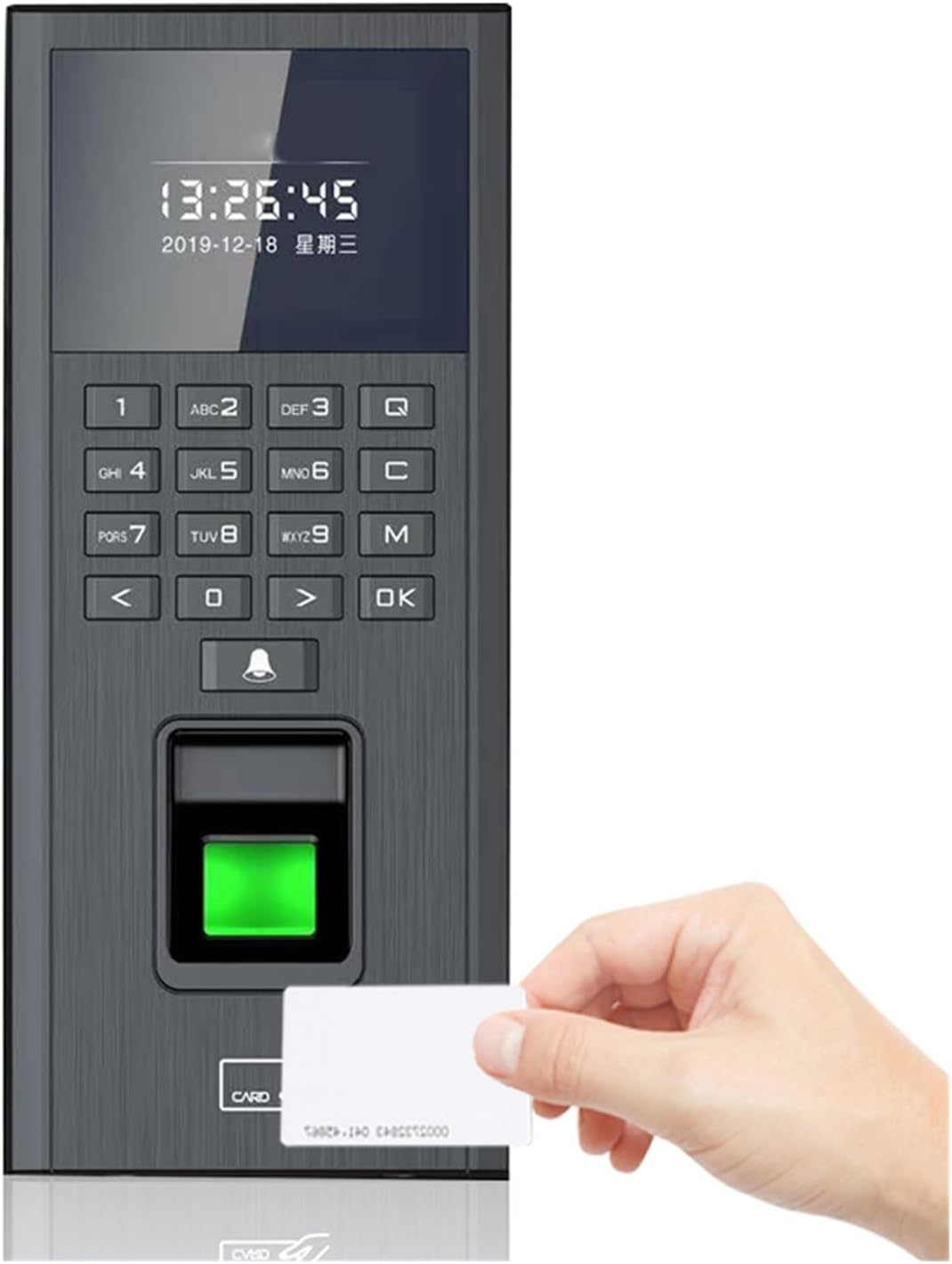 125Khz 13.56Mhz Access Control Biometric Fingerprint Keypad System Electronic USB Time Clock Recorder Attendance Machine