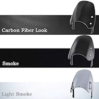 Vista 3 de Parabrisas de motocicleta de carbono para motocicleta, deflector de viento, protección compatible con Ducati Scrambler Classic Icon 2015, 2016