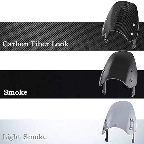 Miniatura 3 de Parabrisas de motocicleta de carbono para motocicleta, deflector de viento, protección compatible con Ducati Scrambler Classic Icon 2015, 2016,