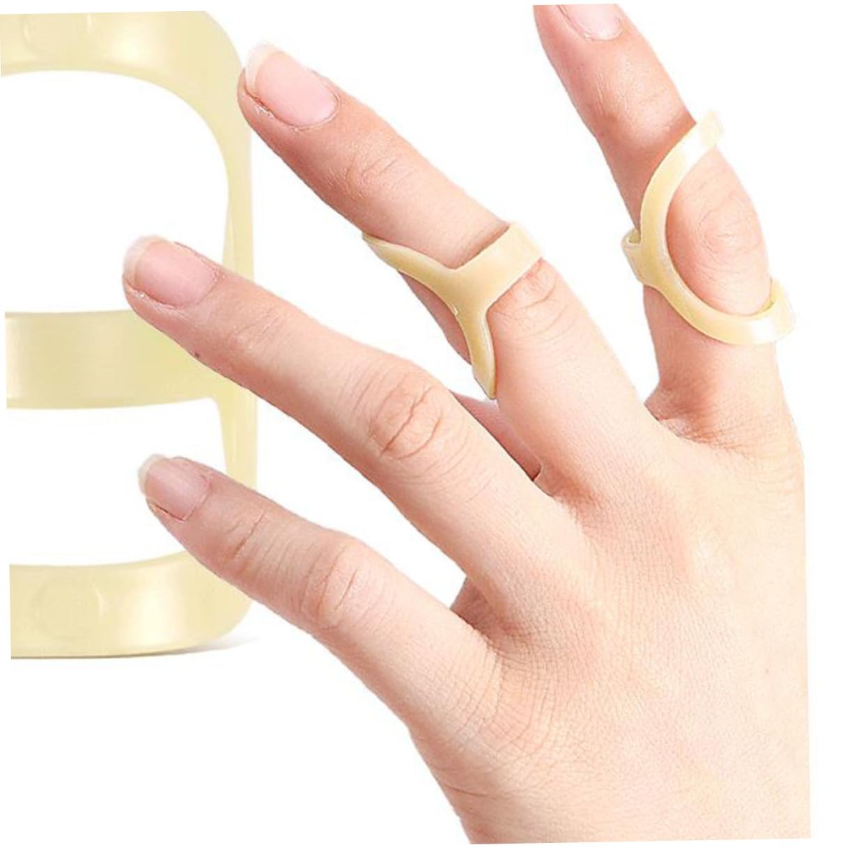 LALAFINA 4pcs Finger Support Brace Breathable Thumb Splint Finger Straightener for Athletes Durable Material with Compression Cushioning for Enhanced Grip Sports