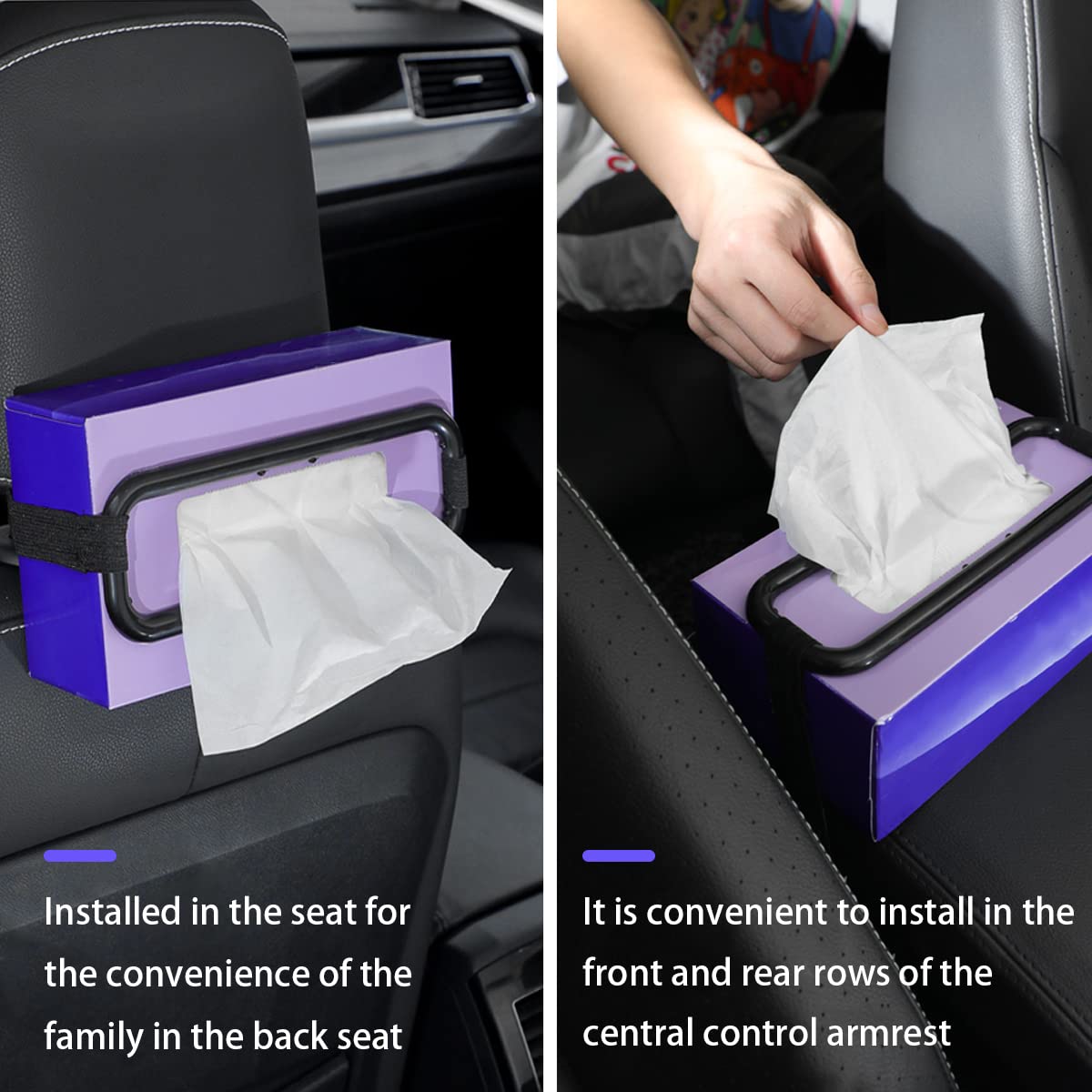 Eliane Car Tissue Holder, Sun Visor Napkin Holder, Car Visor Tissue Papers Holder, Tissue Holder