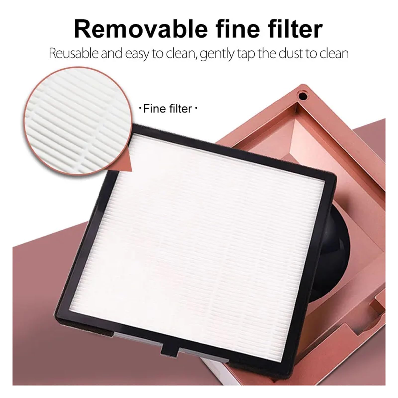 MRKU Aspirateur à poussière pour Ponceuse à Ongles avec Filtre Lavable, Faible Niveau sonore, Ventilateur 60 W pour manucure et pédicure
