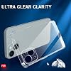 Bzontech iPhone 15 Kılıf ile Uyumlu Şeffaf Kamera Korumalı 3D