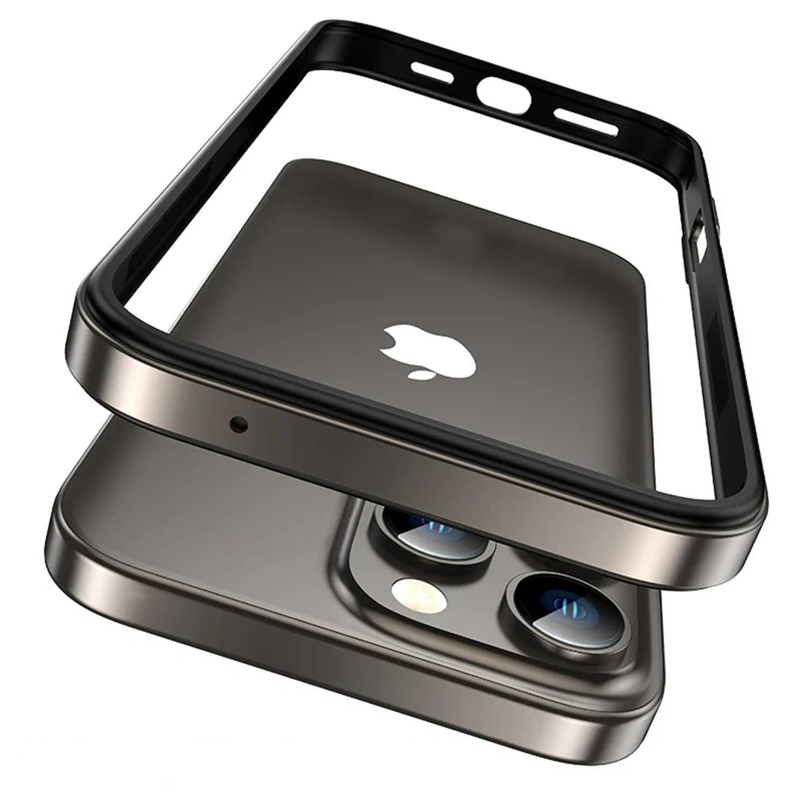 Funda marco aluminio iPhone 16 Pro Max bumper metal premium 8
