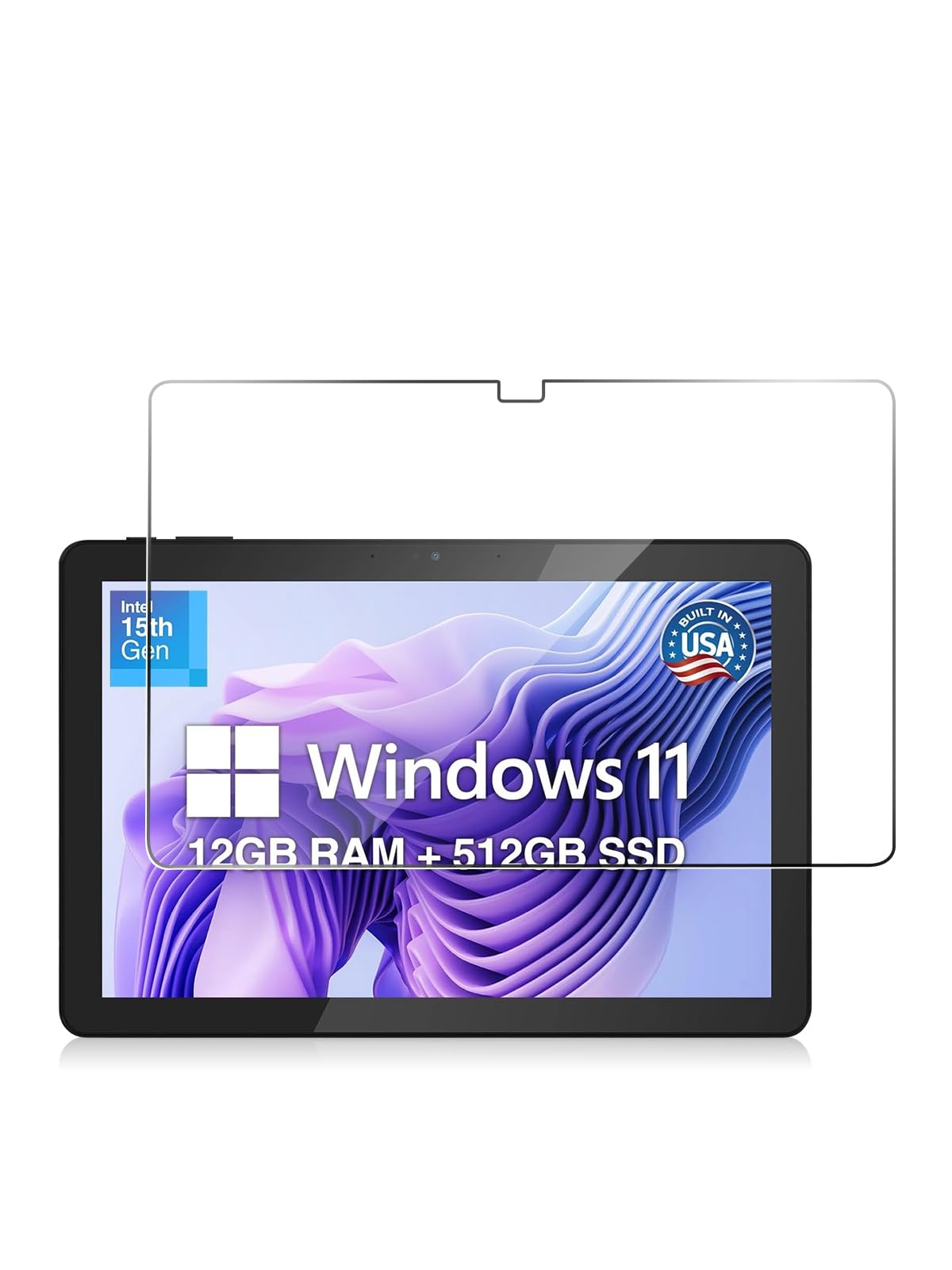 Photo 1 of Helvioran Screen Protector for Fusion5 2026 New Version Helios10 Tablet 10.1 Inch, Tempered Glass, 9H Hardness, Anti-Scratch, Bubble Free, HD Clarity