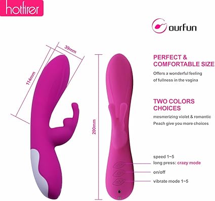 Vagina Vibrador Masajeador Hotfirer Silicona Conejito Penes G ...