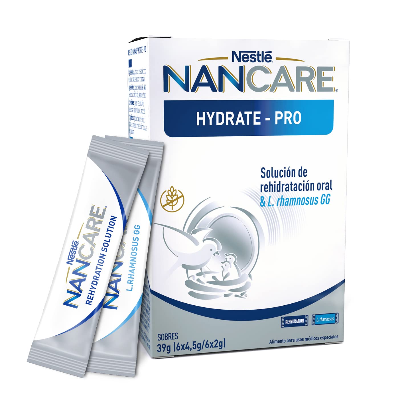 Nestlé NANCARE HYDRATE-PRO - Polvo 6(4,5g+2g) - Complemento infantil