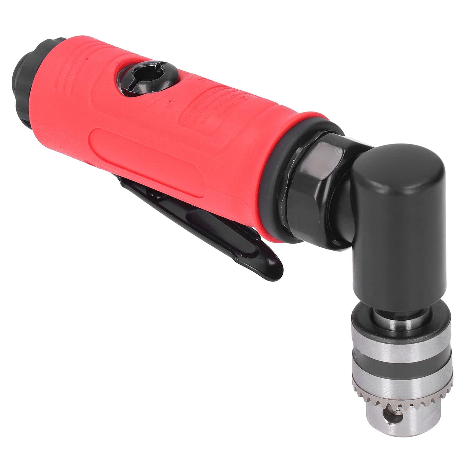 Trapano Pneumatico Industriale, Gomito a 90° Resistente all'usura 1/4 di Pollice Trapano Pneumatico a Bassa rumorosità 15000 Giri/min con Blocco di Sicurezza Integrato per