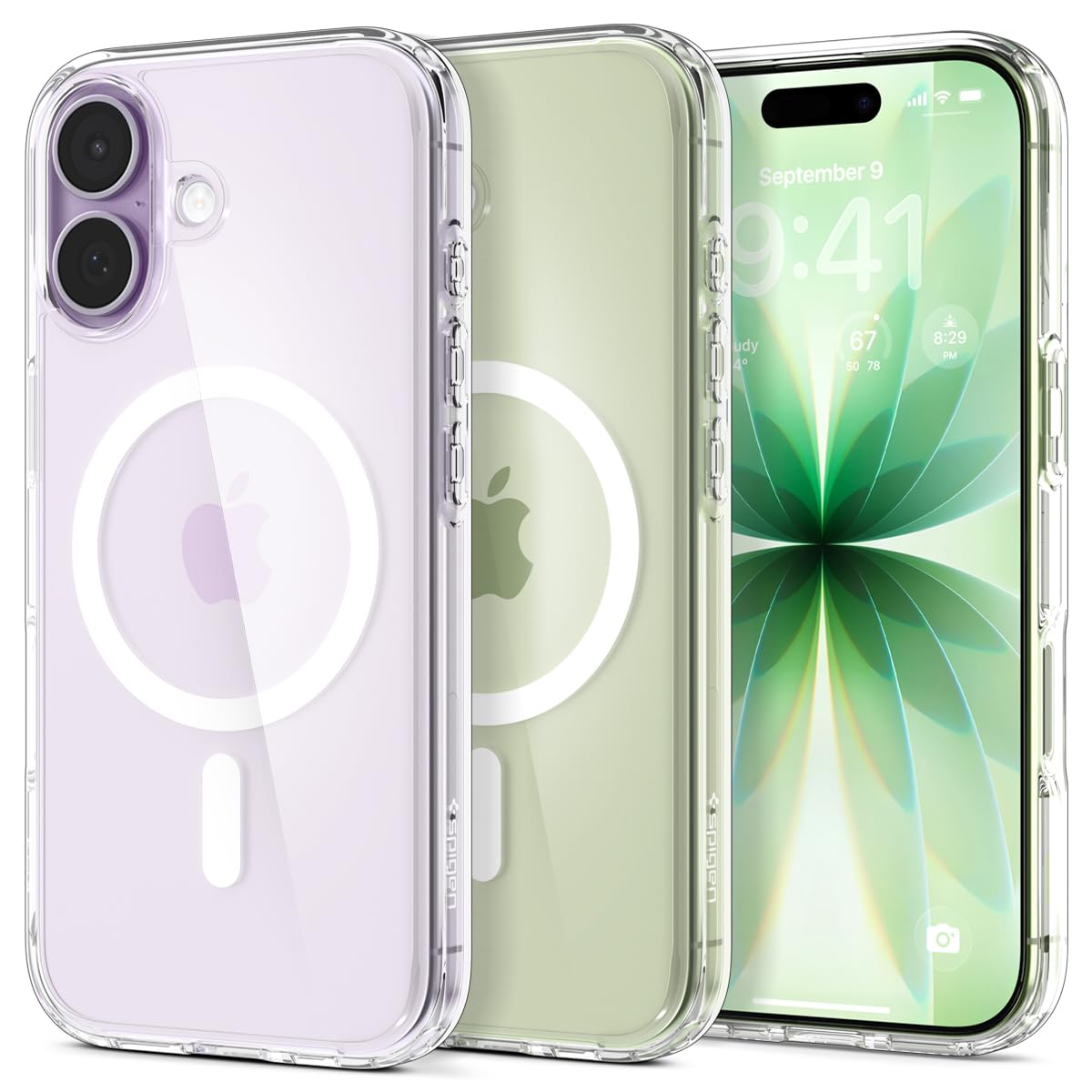 Spigen Cover per iPhone 17, Ultra Hybrid MagFit, Compatibile con MagSafe [Tecnologia DuraClear] - Clear White
