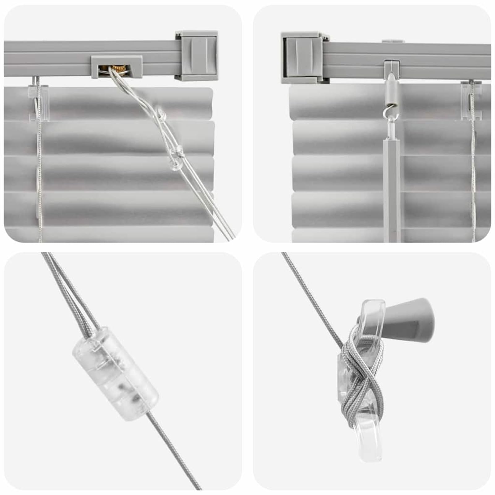 Gecheer Tenda per Finestra con Tende Altro Argento 100 x 220 cm AlluminioTende Moderne