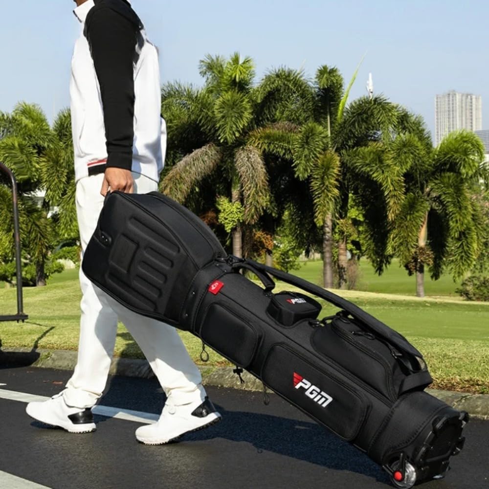 Torba lotnicza golfowa 3D twarda torba wodoodporna czapka pasek koło pasowe torba podróżna dla mężczyzn kobiet może pomieścić 14 szt. kijów golfowych torby sportowe