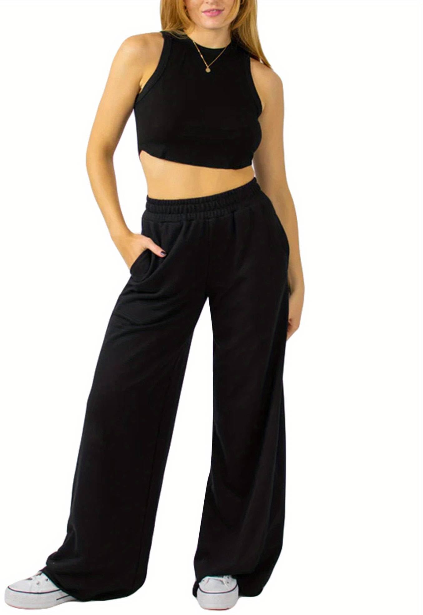 progeny Straight Wide fit Long Length Open Bottom Jogger for Women/Trending Multi Pocket Style, Relaxed Casual Pants for Women-picture-12