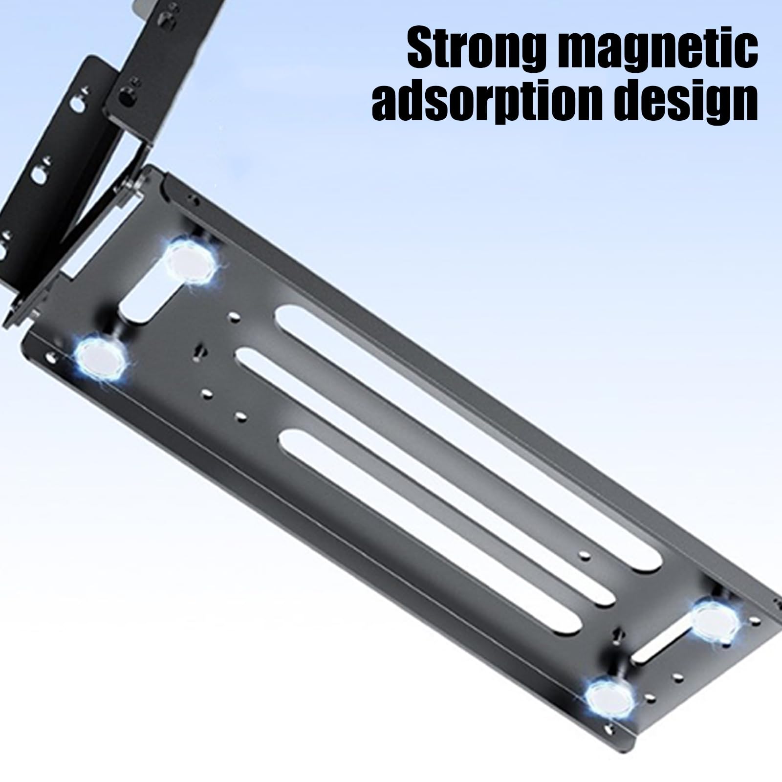 Soporte vertical para tarjetas gráficas con cable de 90 grados, GPU de metal, panel de ventilación, base magnética