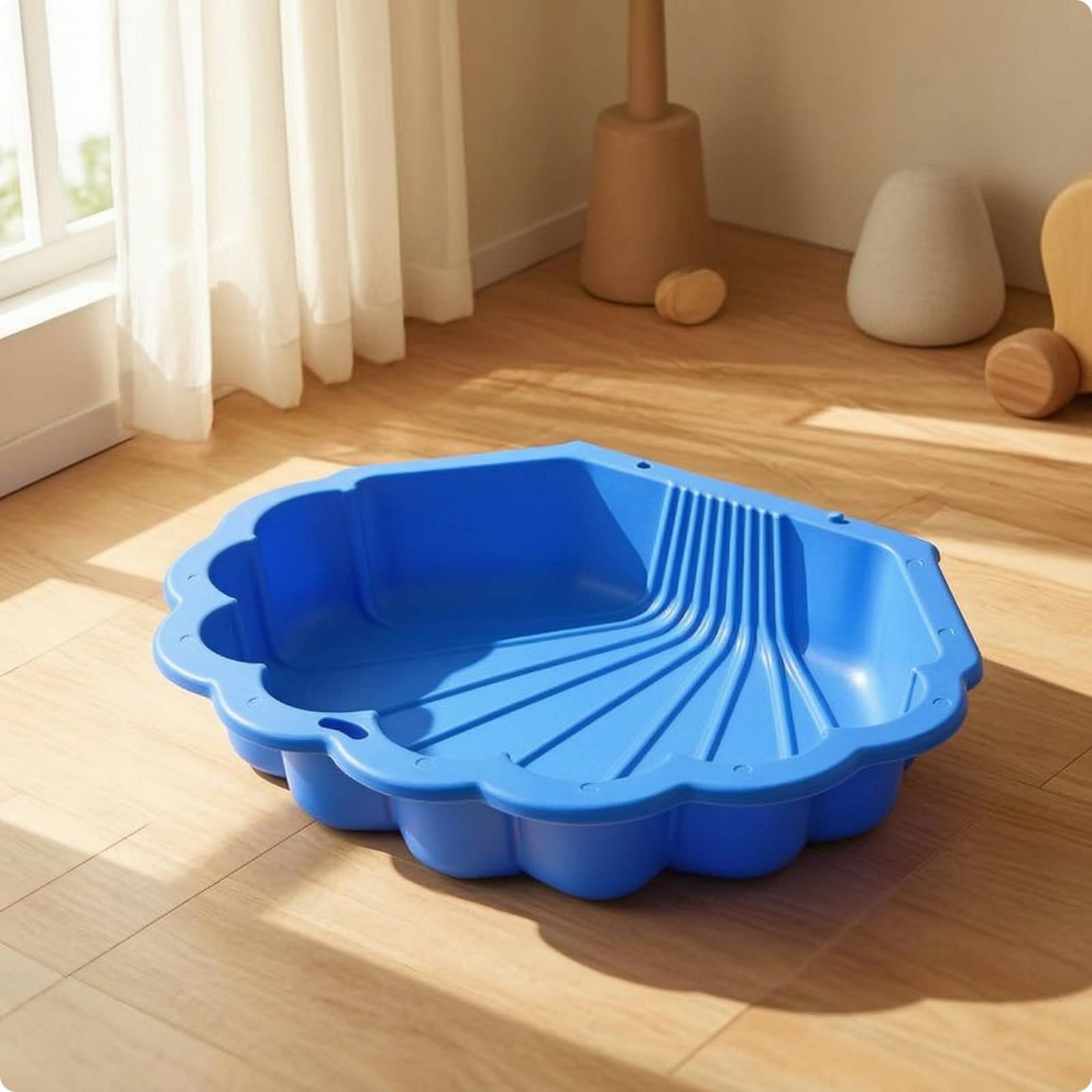 Sensorikbecken abgerundet Sandspielschale leicht zu reinigen Wasserspielschale für Zimmer, Grün