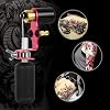 Professional Rotary Tattoo Machine Kit for Shader & Liner & Coloring, weight Aluminium Alloy, Low Noise, Compatible with Standard Needles - Red