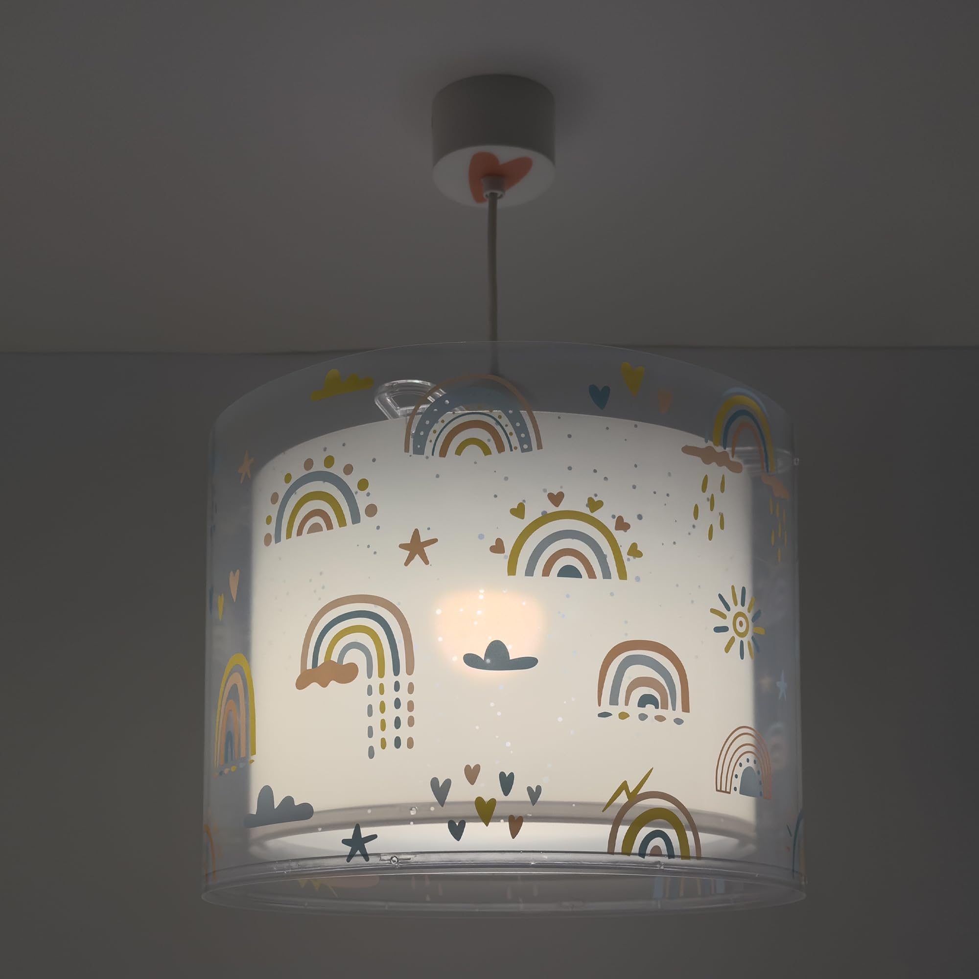 Dalber Kinder Pendelleuchte Rainbow Regenbogen 41192M | Hängelampe; Deckenleuchte; Kinderzimmer; E27 - 1 x 15W