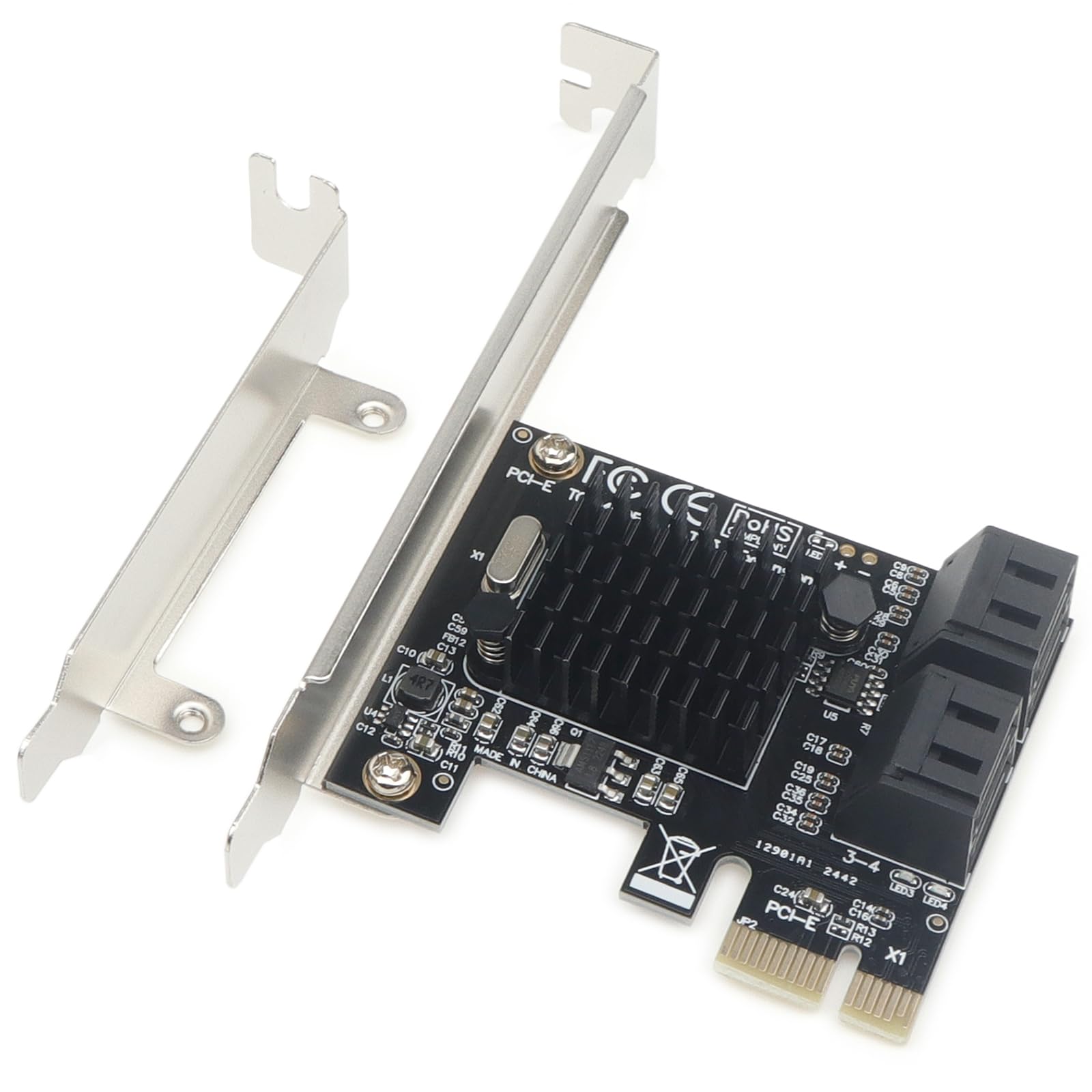 Amazon.com: Marvell 88SE9215 PCIe SATA Card for 4K Video Editing