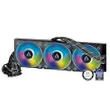 ARCTIC Liquid Freezer II 420 A-RGB - Multi-Compatible CPU AIO Water Cooler with A-RGB, efficient PWM-Controlled Pump, CPU Cooler, AIO Cooler, CPU Liquid Cooler - Black