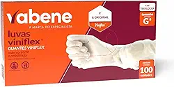 Luva Viniflex Sem Pó Tam. G 100 Unidades, Vabene