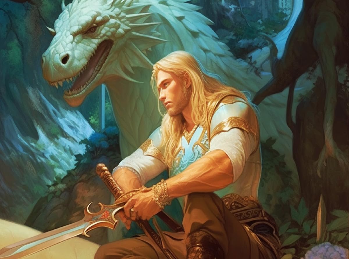 Puzzle · EIN Elfenkönig mit seinem Drachen