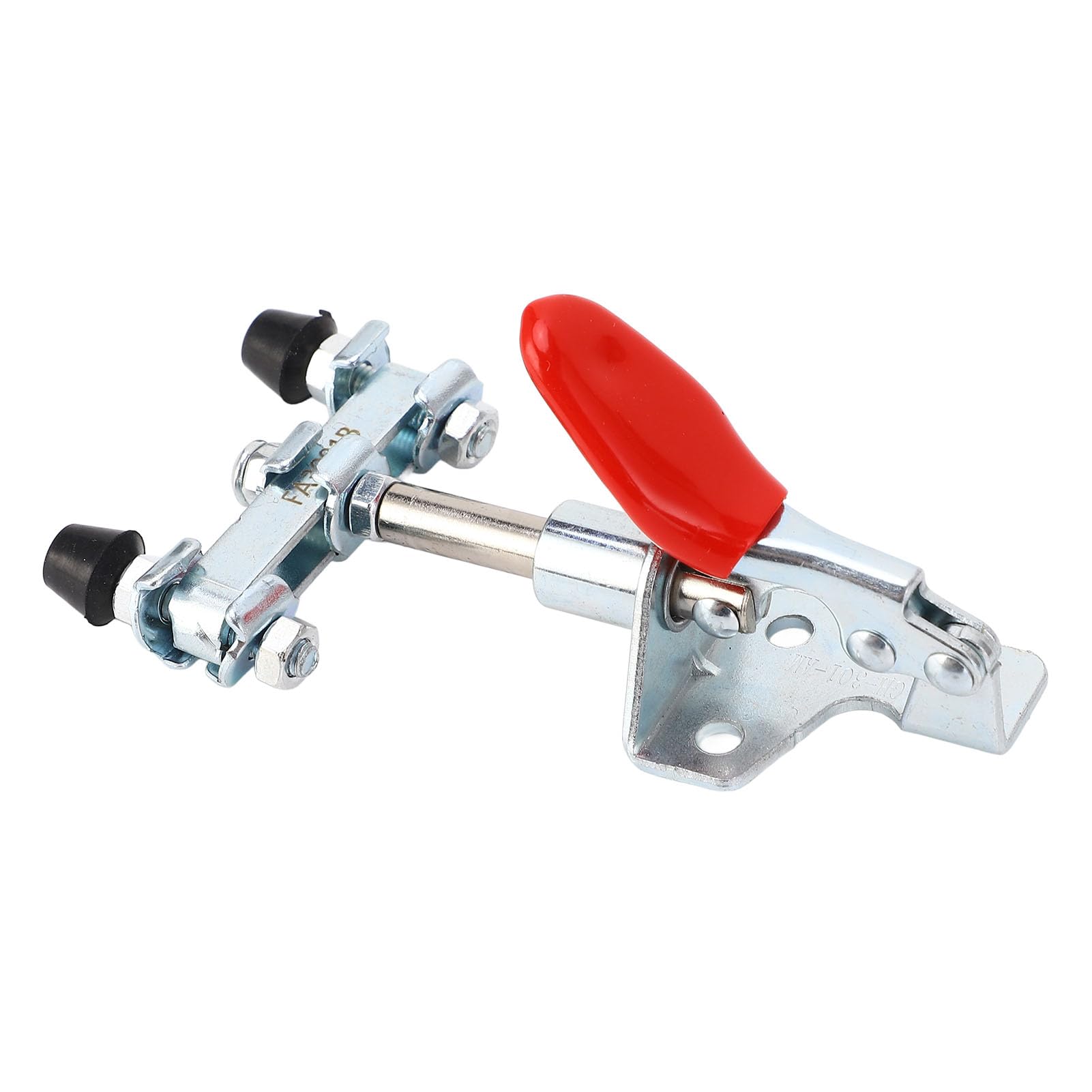 Push Pull Action Clamp, Double Head Quick Clamp Adjustable Tips 190° Handle Opening 16.7mm Stroke 99.2lb Holding Capacity for Woodworking Projects