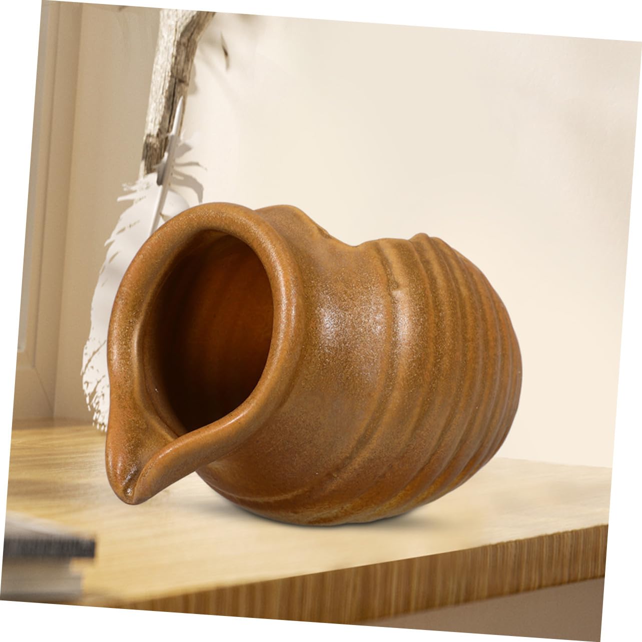 iplusmile Vaso Cascata in Ceramica Decorazione Per Esterni e Interni Vaso Fontana D'acqua Laghetto Per Aree Verdi Cascata Fai Da Te