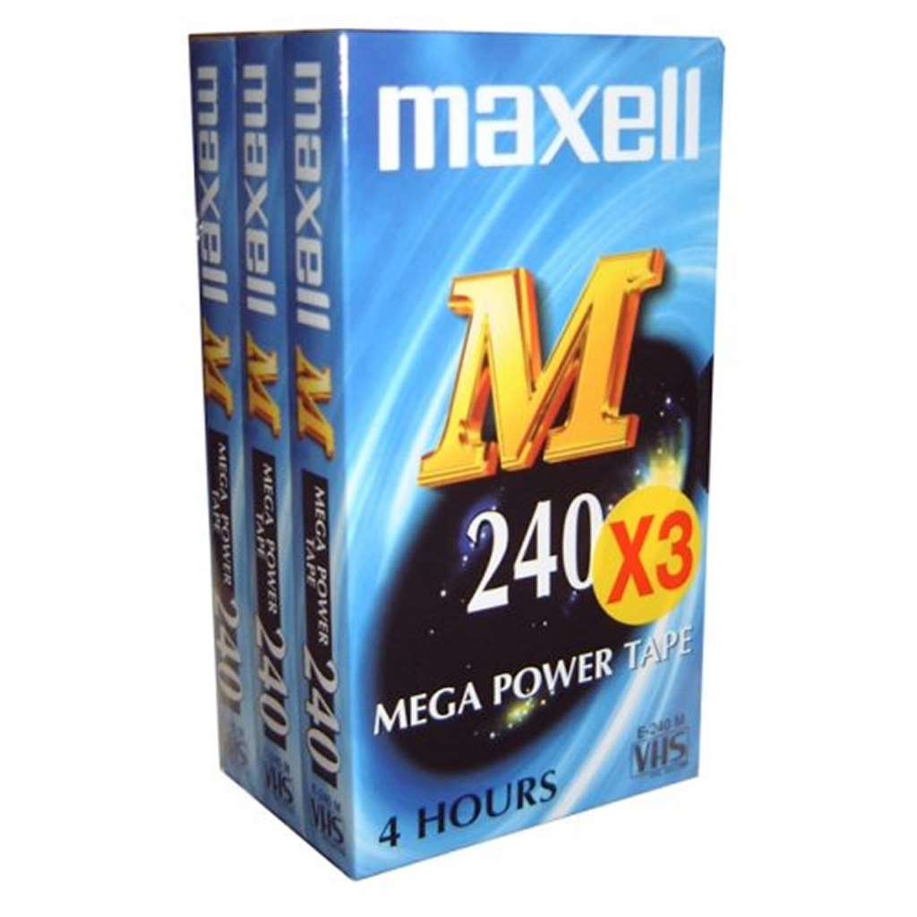 Maxell Cassette vidéo M240 Pack 3